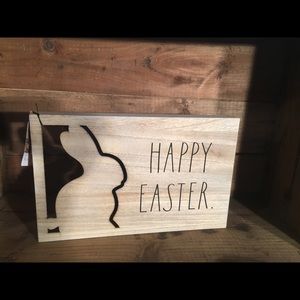 Rae Dunn Wooden Easter Sign